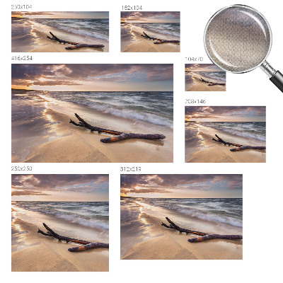 3D fototapeta z motivom zahodne plaže