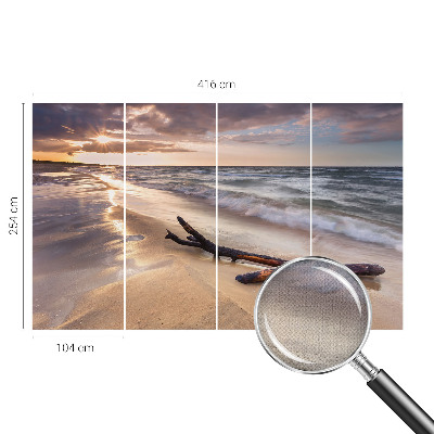 3D fototapeta z motivom zahodne plaže