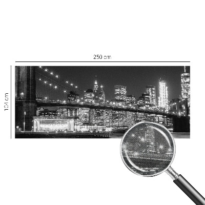Samolepilna fototapeta za spalnico z motivom nočne panorame