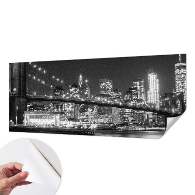 Samolepilna fototapeta za spalnico z motivom nočne panorame