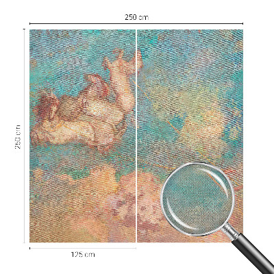 3D fototapeta z motivom nebeških pegazov