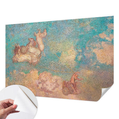 3D fototapeta z motivom nebeških pegazov