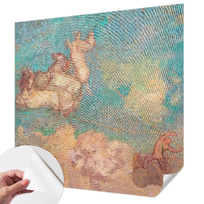 3D fototapeta z motivom nebeških pegazov