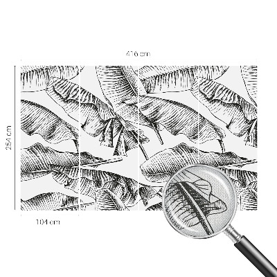 Otroška fototapeta z motivom bananinega lista