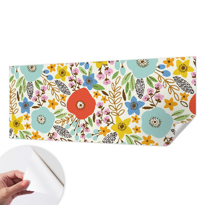 Samolepilna fototapeta za dnevno sobo Cvetlični vzorec