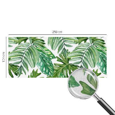 Samolepilna fototapeta za spalnico z motivom eksotičnih listov