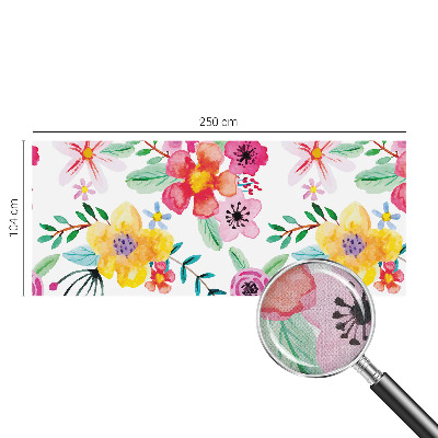 Samolepilna fototapeta za dnevno sobo Cvetlična svežina