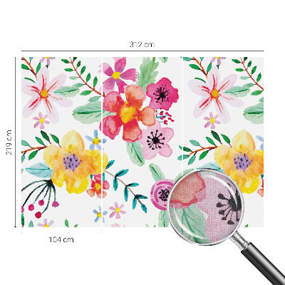 Samolepilna fototapeta za dnevno sobo Cvetlična svežina