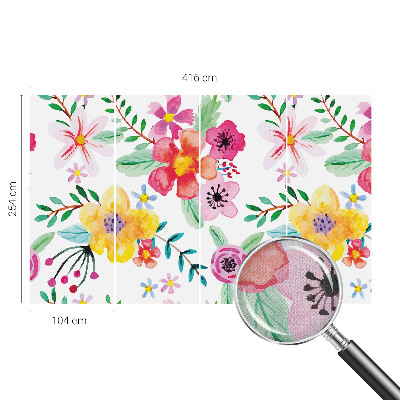 Samolepilna fototapeta za dnevno sobo Cvetlična svežina