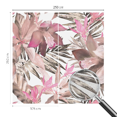 Samolepilna fototapeta za dnevno sobo Eksotično cvetje