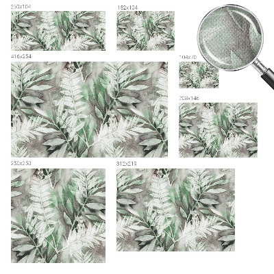 3D fototapeta z motivom akvarelnih listov