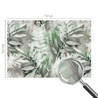 3D fototapeta z motivom akvarelnih listov