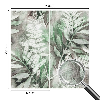 3D fototapeta z motivom akvarelnih listov