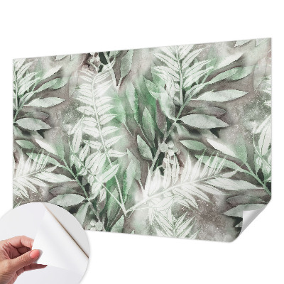 3D fototapeta z motivom akvarelnih listov