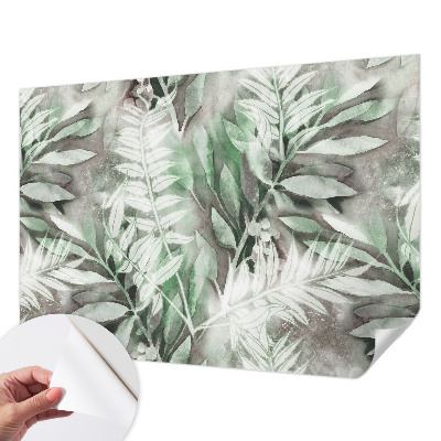 3D fototapeta z motivom akvarelnih listov