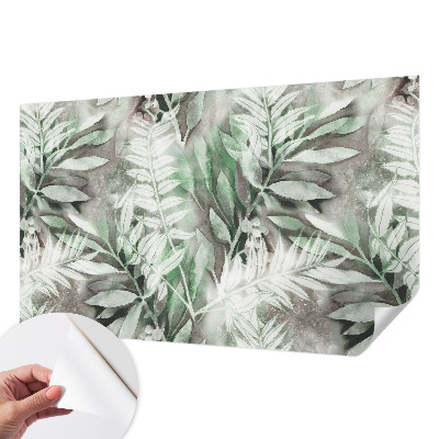 3D fototapeta z motivom akvarelnih listov