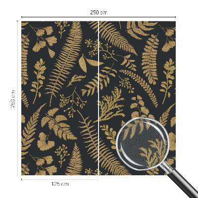 Samolepilna fototapeta za spalnico Botanični listi