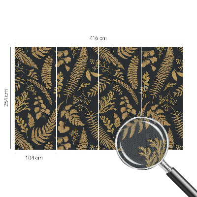 Samolepilna fototapeta za spalnico Botanični listi