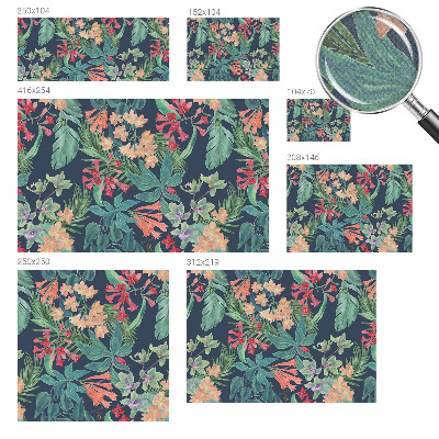 Samolepilna fototapeta za dnevno sobo Tropsko cvetje