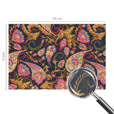 3D fototapeta z vzorcem barvitega paisleyja