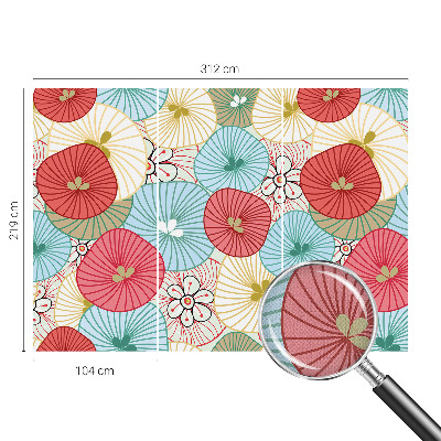 Samolepilna fototapeta za dnevno sobo Cvetlični vzorec