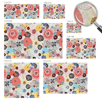 3D fototapeta Barvite rože