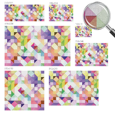 Samolepilna fototapeta za spalnico Barvite oblike