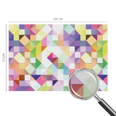 Samolepilna fototapeta za spalnico Barvite oblike