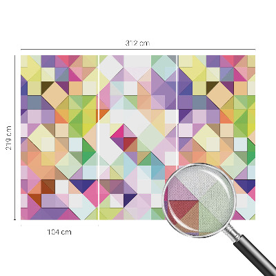 Samolepilna fototapeta za spalnico Barvite oblike