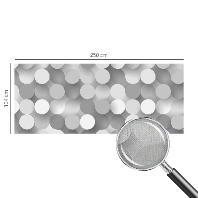 Samolepilna fototapeta za dnevno sobo Sivi krogi