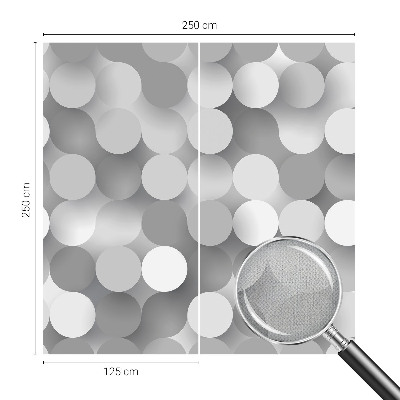 Samolepilna fototapeta za dnevno sobo Sivi krogi