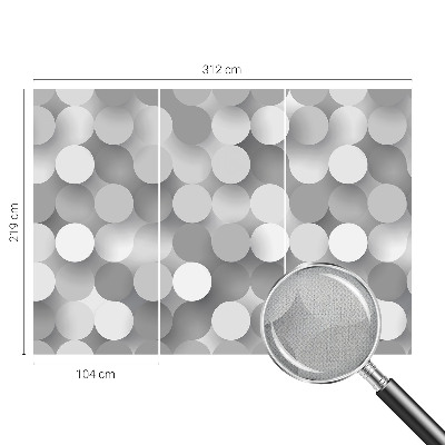 Samolepilna fototapeta za dnevno sobo Sivi krogi