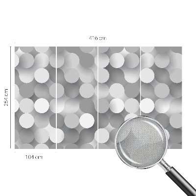 Samolepilna fototapeta za dnevno sobo Sivi krogi