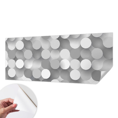 Samolepilna fototapeta za dnevno sobo Sivi krogi