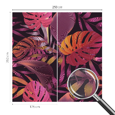 Samolepilna fototapeta z motivom eksotičnih listov