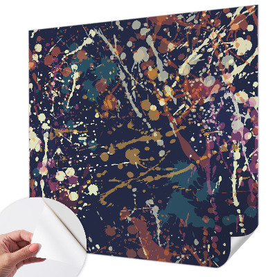 Samolepilna fototapeta za dnevno sobo Barvita abstrakcija