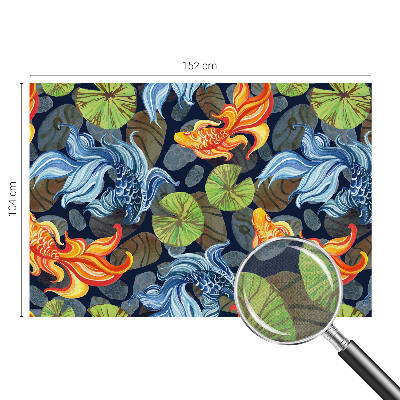 Samolepilna fototapeta za spalnico Vzorci rib