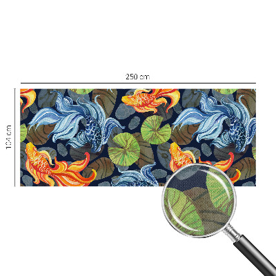 Samolepilna fototapeta za spalnico Vzorci rib