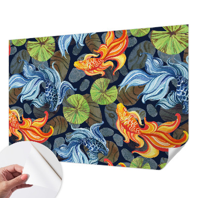 Samolepilna fototapeta za spalnico Vzorci rib