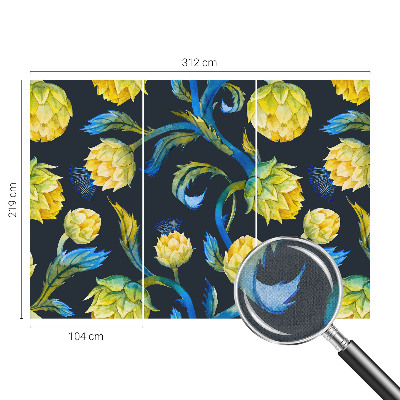 3D fototapeta z rastlinskim motivom