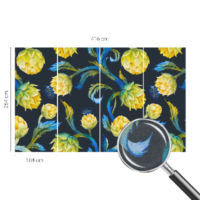 3D fototapeta z rastlinskim motivom