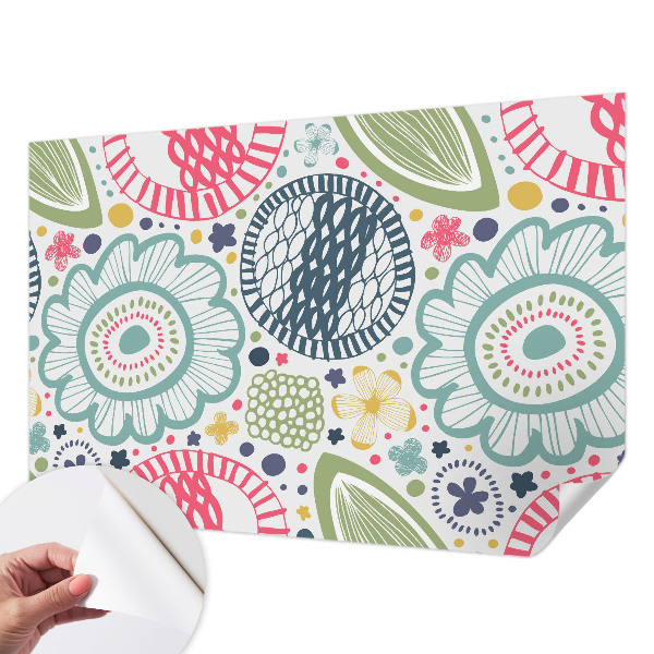 Fototapeta za otroško sobo Cvetlični vzorci