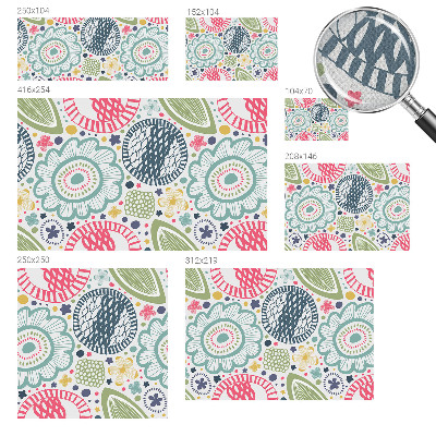 Fototapeta za otroško sobo Cvetlični vzorci