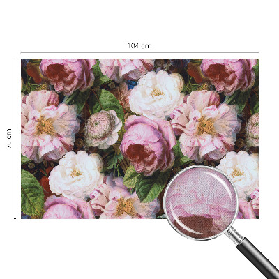 Samolepilna fototapeta za dnevno sobo Cvetlična eleganca