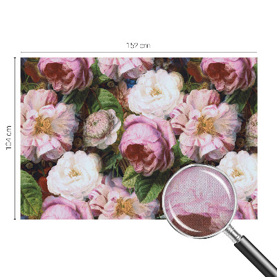 Samolepilna fototapeta za dnevno sobo Cvetlična eleganca