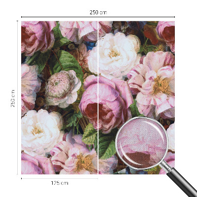 Samolepilna fototapeta za dnevno sobo z motivom cvetlične elegance