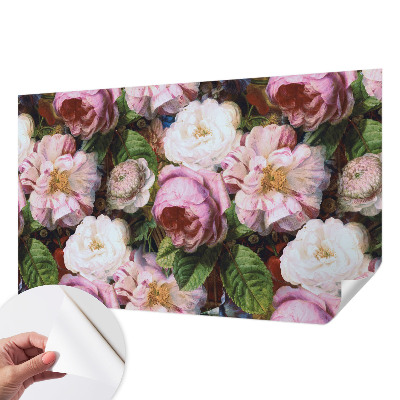 Samolepilna fototapeta za dnevno sobo Cvetlična eleganca