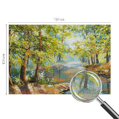 Fototapeta za otroško sobo s prizorom idiličnega jezera