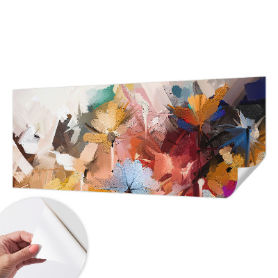 3D fototapeta z abstraktnim cvetličnim motivom