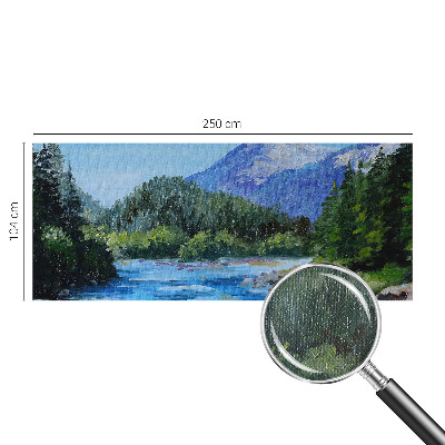 Samolepilna fototapeta za spalnico z motivom gorske pokrajine